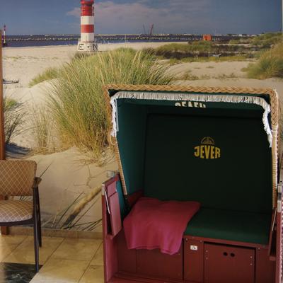 Strandkorb-Eingangsbereich